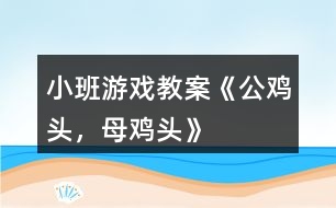 小班游戲教案《公雞頭，母雞頭》