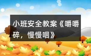 小班安全教案《嚼嚼碎，慢慢咽》