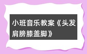 小班音樂教案《頭發(fā)、肩膀、膝蓋、腳》