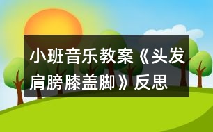 小班音樂教案《頭發(fā)肩膀膝蓋腳》反思