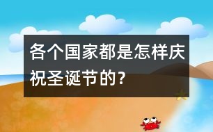 各個(gè)國(guó)家都是怎樣慶祝圣誕節(jié)的？
