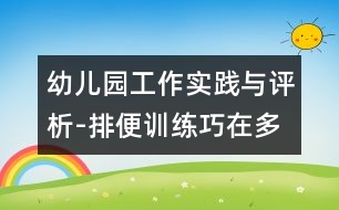 幼兒園工作實(shí)踐與評析-排便訓(xùn)練巧在多變