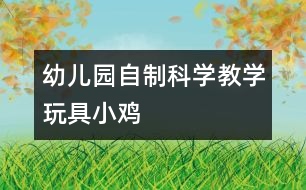 幼兒園自制科學教學玩具：小雞