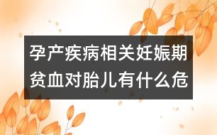 孕產(chǎn)疾病相關：妊娠期貧血對胎兒有什么危害？