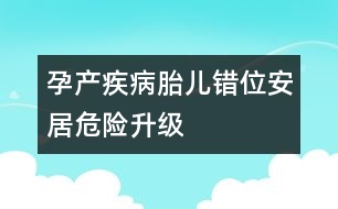 孕產(chǎn)疾?。禾哄e位“安居”危險升級