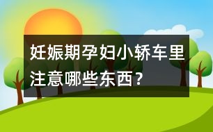 妊娠期孕婦小轎車?yán)镒⒁饽男〇|西？