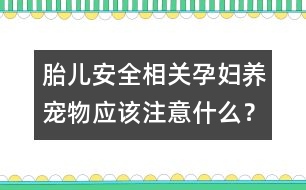 胎兒安全相關(guān)：孕婦養(yǎng)寵物應(yīng)該注意什么？