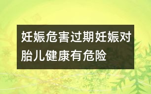 妊娠危害：過期妊娠對胎兒健康有危險(xiǎn)