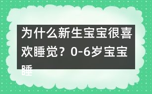 為什么新生寶寶很喜歡睡覺(jué)？0-6歲寶寶睡眠大觀