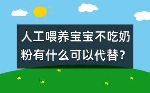 人工喂養(yǎng)：寶寶不吃奶粉有什么可以代替？