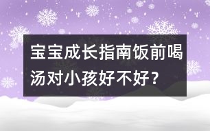 寶寶成長指南：飯前喝湯對(duì)小孩好不好？