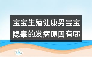 寶寶生殖健康：男寶寶隱睪的發(fā)病原因有哪些？