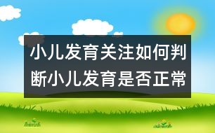 小兒發(fā)育關注：如何判斷小兒發(fā)育是否正常