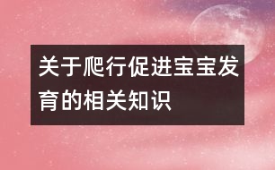 關(guān)于爬行促進(jìn)寶寶發(fā)育的相關(guān)知識(shí)