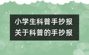 小學生科普手抄報 關于科普的手抄報