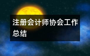 注冊會計(jì)師協(xié)會工作總結(jié)