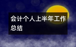 會計個人上半年工作總結(jié)