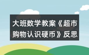 大班數(shù)學教案《超市購物認識硬幣》反思