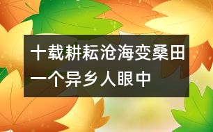 十載耕耘滄海變桑田——一個異鄉(xiāng)人眼中順德的變遷