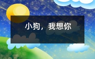小狗，我想你