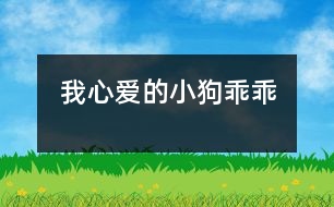 我心愛(ài)的小狗“乖乖”