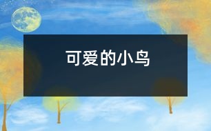 可愛(ài)的小鳥(niǎo)
