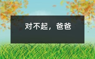 對(duì)不起，爸爸