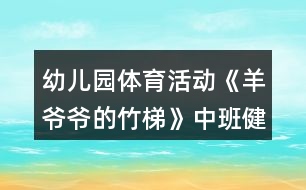 幼兒園體育活動《羊爺爺的竹梯》中班健康教案反思