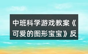 中班科學游戲教案《可愛的圖形寶寶》反思