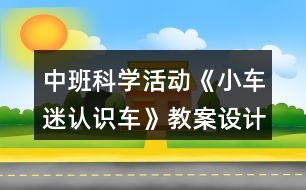 中班科學活動《小車迷認識車》教案設計反思