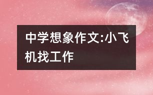 中學(xué)想象作文:小飛機找工作