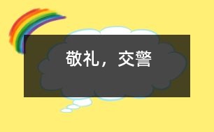 敬禮，交警