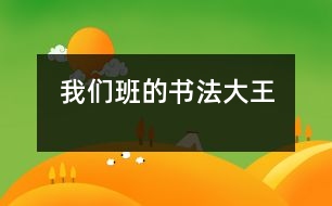 我們班的書(shū)法大王
