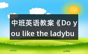 中班英語教案《Do you like the ladybug？》
