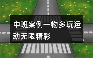 中班案例一物多玩運(yùn)動(dòng)無限精彩
