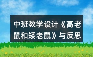 中班教學(xué)設(shè)計(jì)《高老鼠和矮老鼠》與反思