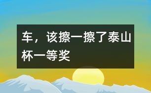 車，該擦一擦了（“泰山杯”一等獎）