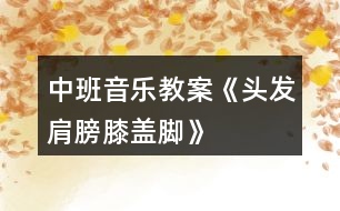 中班音樂教案《頭發(fā)、肩膀、膝蓋、腳》反思