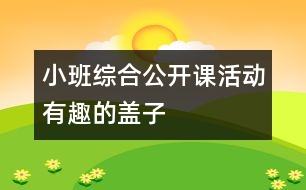 小班綜合公開課活動：有趣的蓋子