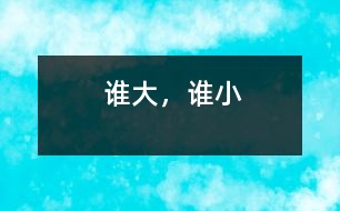 誰大，誰小