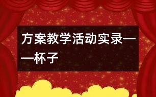 方案教學(xué)活動(dòng)實(shí)錄――杯子
