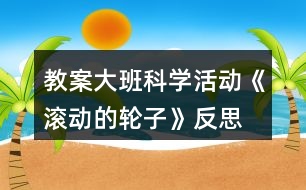 教案大班科學活動《滾動的輪子》反思