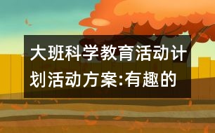 大班科學(xué)教育活動計劃活動方案:有趣的電池