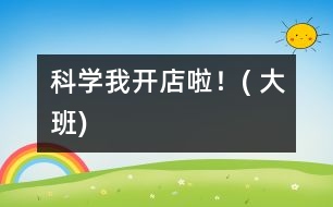 科學(xué)：我開店啦！( 大班)
