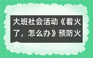 大班社會(huì)活動(dòng)《著火了，怎么辦》預(yù)防火災(zāi)教案反思