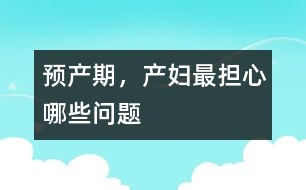 預(yù)產(chǎn)期，產(chǎn)婦最擔(dān)心哪些問題