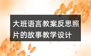 大班語言教案反思照片的故事教學設計