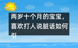 兩歲十個(gè)月的寶寶，喜歡打人說臟話如何引導(dǎo)――陳福國(guó)