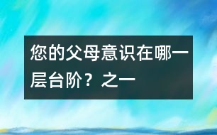 您的父母意識(shí)在哪一層臺(tái)階？（之一）
