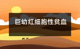 巨幼紅細胞性貧血